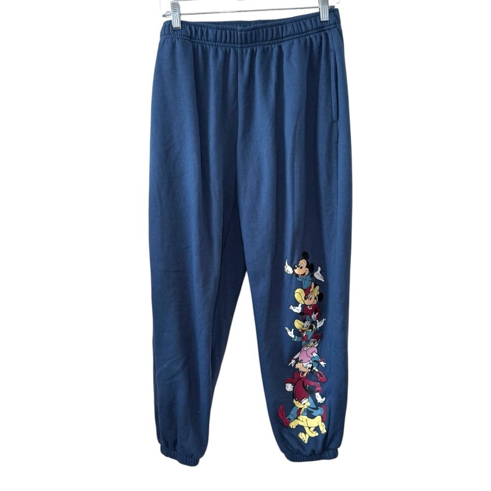 Disney Mickey & Friends Fleece Joggers Blue Large